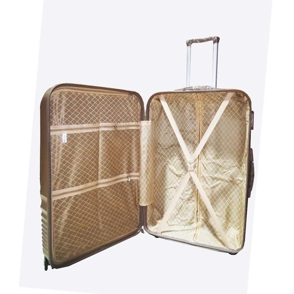 Love Trolley 3Pcs Set with Beauty Case, Gold